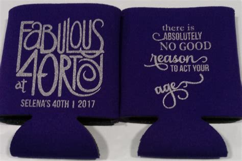 40th birthday koozie ideas - Check out our 40th birthday koozie selection for the very best in unique or custom, handmade pieces from our party favors shops.